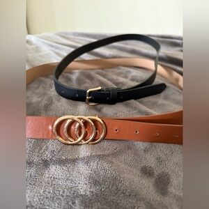 SHEIN brand new women’s Black and brown belts size 1X